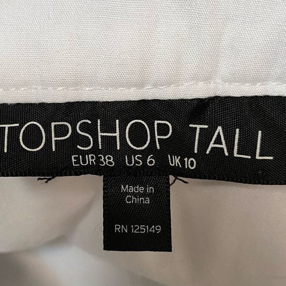 Topshop Tall Women's Sz 6 Boho Floral Print 3D Lace Mini White Skirt Clean Girl - Picture 7 of 7